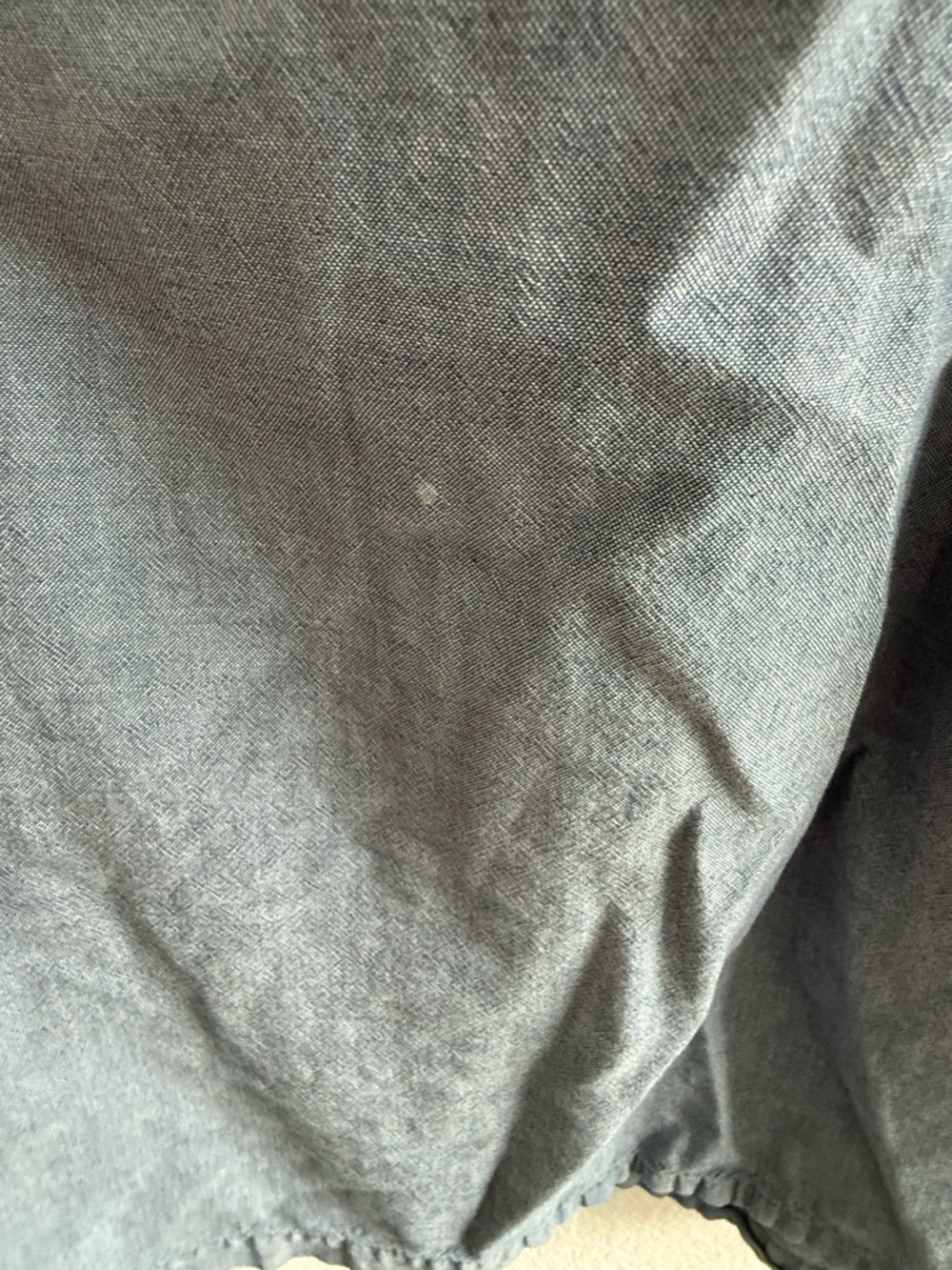 Bechamel Light Blue Embroidered Button-Up Dress Vintage Cotton - Picture 4 of 7